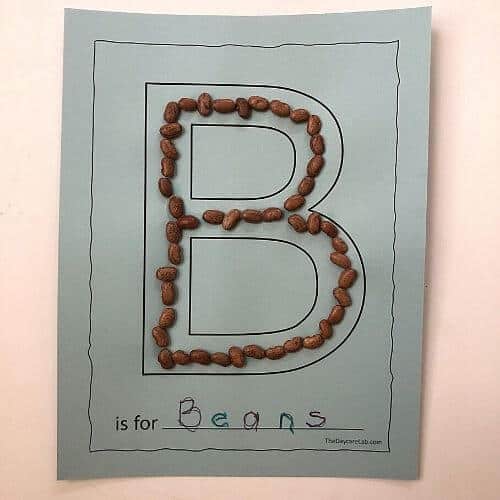 letter of the week crafts B