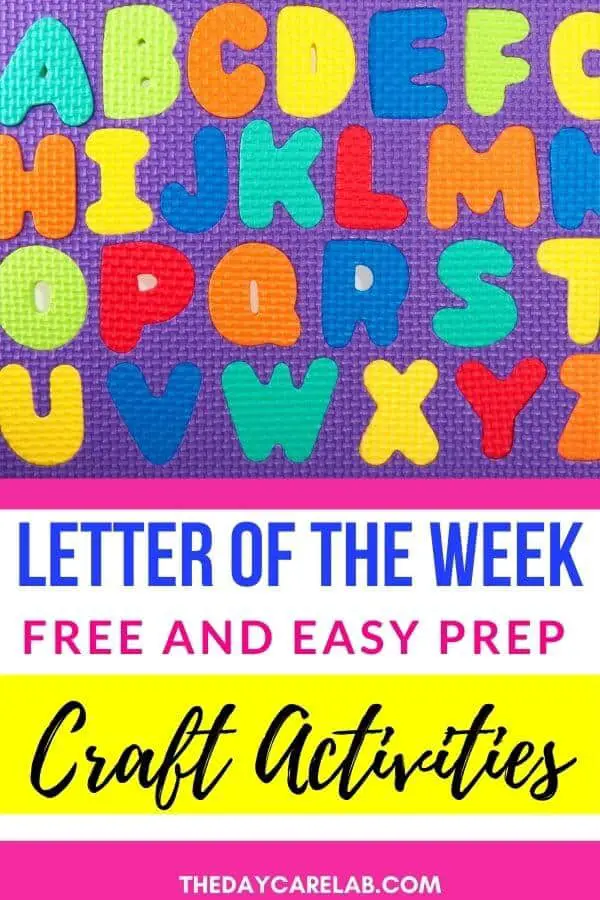 letter of the week craft activities