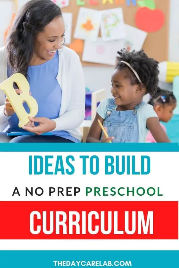 Ideas to build a no prep preschool curriculum