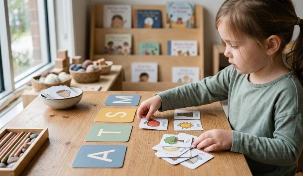 beginning sound sorting activity for early literacy development